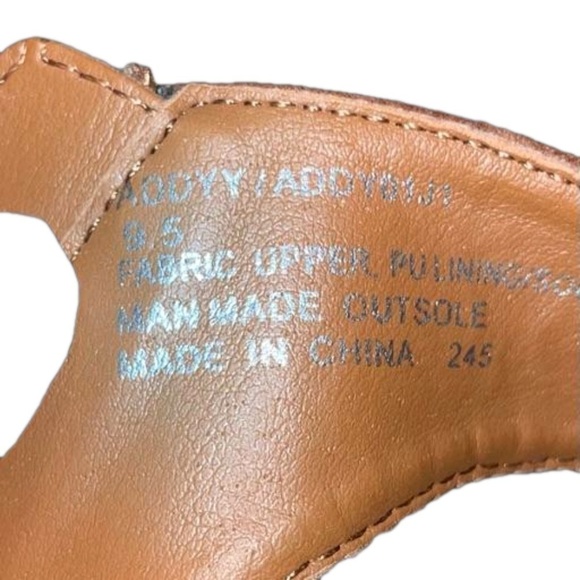 Great Condition Madden Girl Addyy Addy Sandals Women 9.5" Brown Boho - Picture 8 of 13